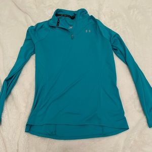 Under armor blue quarter zip